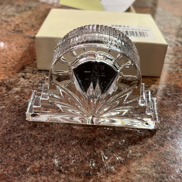 NIB Galway Small Irish Crystal Mantle Clock - Picture 5 of 5